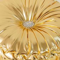 Cojín redondo de tela brillante con forma de rueda para sofá, cojín para mesita de noche, cojín para ventana salediza, cojín de calabaza - details 4
