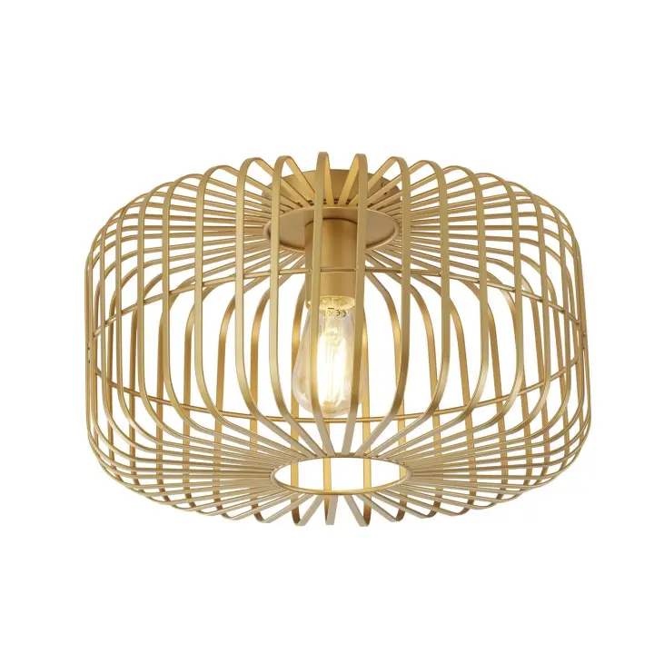 Moderna Luz de techo Cuna Maple Dorado 1 Luz E27 - 1