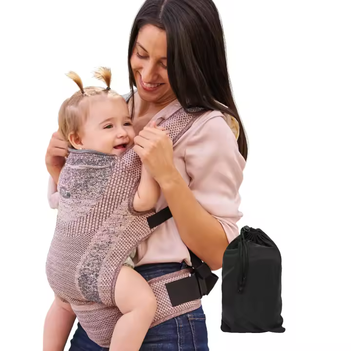 MS Kanguro Four Seasons - Portabebés elastico, fácil de usar y colocar. Ergonómico ajustable, mochila multiusos apropiada hasta 15 kg. Fuerza distribuída entre hombros y espalda - (Ideal para regalo) - 1