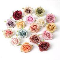 5/10Pcs Rosas Artificiales 7CM Flores Falsas Para Decoración De Hogar Bodas Fiesta Decoración De Jardín Corona De Novia Regalo Decorativo - details 5