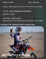 Chaleco De Protección Corporal Para Niños Y Niñas Motocross Armadura De Moto Tamaño Libre Negro/Blanco/Azul Apliicable a Ski Patinaje Y Motos - details 3