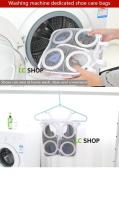 Bolsa De Lavar La Máquina Para Zapatos Y Ropa Organizador De Almacenamiento Con Cierre De Cremallera Antideformación Para Lavandería - details 1