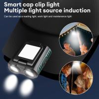 Linterna Frontal LED Recargable Tipo C Con Batería Integrada Para Pesca Y Camping Sensor De Movimiento Luz Blanco Y Roja 500lm Y 200lm - details 5