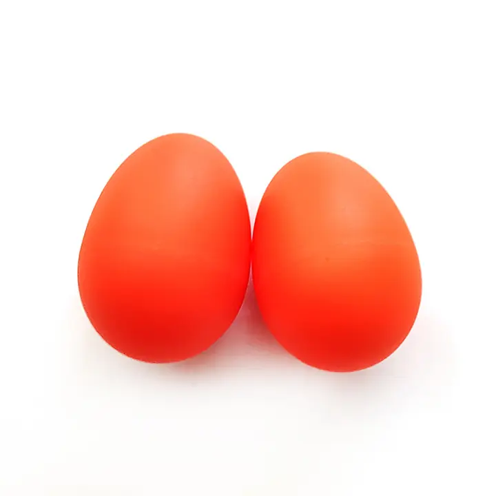 2pcs Maracas De Plástico Coloridas Instrumento De Percusión Para Bebés Y Niños Pequeños Regalo Ideal Para Navidad Y Pascua - 1