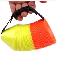 10pcs Conos De Entrenamiento De Fútbol 8cm Con Logo Cesta De Logos Accesorios Deportivos Material PE No Inflables - details 2