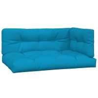 vidaXL Cojines para palés 3 piezas tela Color Crema,  Beige,  Azul y mas Cojín Decorativo de Asiento Cojines de muebles de salon - details 1