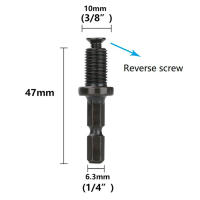 Adaptador De Rosca Para Taladro 1/4 Pulgada Hexagonal a 1/2 Pulgada 3/8 Pulgada Macho Convertidor De Bits De Taladro Eléctrico Cambio Rápido - details 4