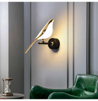 Lámpara De Pared LED Con Forma De Pájaro Dorado Estilo Nórdico Para Sala De Estar Dormitorio Bar Lámpara De Noche Creativa Y Decorativa - details 7
