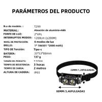 WARSUNlampara Frontal LED Potente Recargable USB Con Zoom Para Pesca Y Excursionismo Torcha Frontal Con Lente De Pesca - details 8