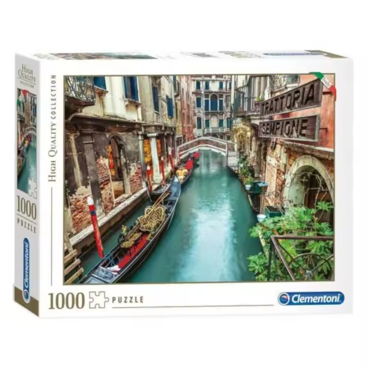 Puzzle 1000 Piezas Canales de Venecia de Italia - Clementoni - 1
