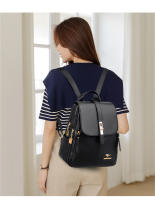 Mochilas de cuero de lujo para mujer y niña, morral informal, Mochila Vintage negra, mochilas escolares - details 2