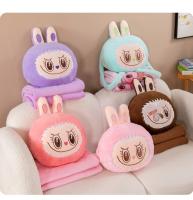 Cojín De Anime  Para Otoño E Invierno Cojín De Edredón Dual Propósito Resistente Al Calor Y Frío Para Coche Mantel De Siesta Para Niñas Regalo De Peluche Flannel Tamaño Regular Y Hombro - details 6