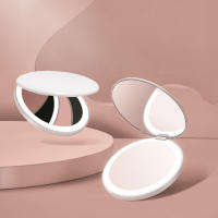 Espejo de maquillaje LED portátil recargable con Luz - details 0