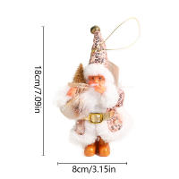 Muñeco De Navidad De Peluche Santa Claus De Pie Decoración Colgante Para Navidad Esquí En Remolque Sled Ornamento Para Árbol De Navidad - details 2