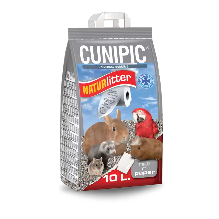 Lecho Ecológico Papel Reciclado Naturlitter Conejos y Roedores CUNIPIC 10 L - 1