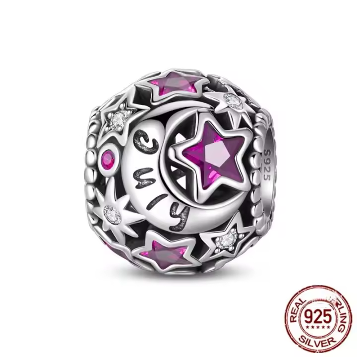 Bolas De Joyería Para Pulsera Original 3MM S925 Plata Enero-Diciembre Piedras Preciosas Serie DIY Regalo De Cumpleaños Para Mujer - 1