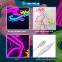 Luz De Neón LED USB/Batería Para Decoración De Pared De Fiesta Barra De Cerveza Artículos De Ambiente No Incluye Baterías - details 31