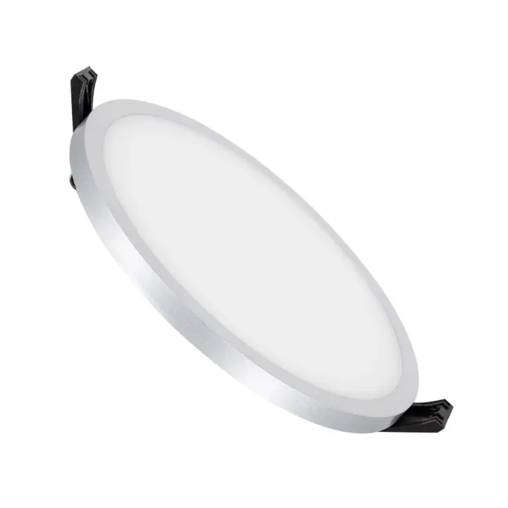 Ledkia Placa LED 16W Circular Slim Surface LIFUD Gris Corte Ø135 mm - 1