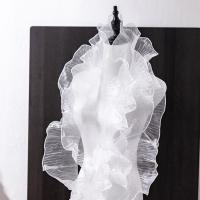 Cinta De Encaje Pliegue 1 Yard Para Vestido Artesanía 12cm Ancho Suministro De Ropa DIY Accesorios De Bordado Y Sastre Ruffle Tejido - details 1