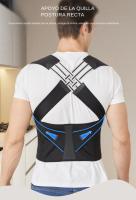 Cinturón De Corrección De Postura Trasera Chaleco De Soporte Para Correctora De Postura Vestimenta Universal De Poliéster - details 2