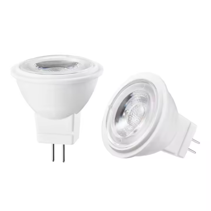 COB LED Bombillas MR11 GU4 AC/DC12V Regulable 3W 3000K Mini Bi-Pin Lámpara 30W Bombilla halógena Equivalente Blanco cálido - 1