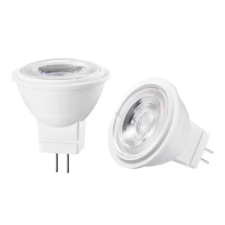 COB LED Bombillas MR11 GU4 AC/DC12V Regulable 3W 3000K Mini Bi-Pin Lámpara 30W Bombilla halógena Equivalente Blanco cálido - 1
