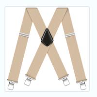 Suspenders Para Hombres Clásicos De Alta Resistencia 2 Pulgadas Anchos Clips Fuertes X-Back Ajustables Elasticos Para Trabajo - details 7