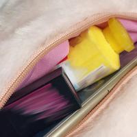 Bolso De Hombro Para Mujer Kawaii Rosa Con Cerdo De Peluche Suave Tote Con Cremallera Y Lazo Lindo Bolsa De Mano Para Estudiantes Y Niños - details 16
