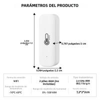 Sensor De Temperatura Y Humedad Zigbee/WiFi Tuya Compatible Con Alexa Y Google Assistant Para Hogar Conectado ONENUO TH08/TH08Z - details 15