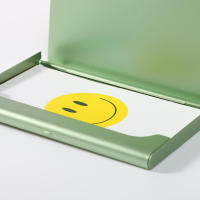 Caja De Metal Para Tarjetas De Negocio Creativa De Aleación De Aluminio Portaidentificación Y Monedas Unisex Colorido - details 46