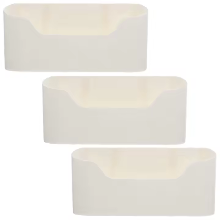 Caja de almacenamiento adhesiva de pared de 3 piezas, organizador de artículos diversos diarios para la ducha - 1