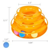 Torre De Juguete Para Gatos Con 4 Niveles Ratón Giratorio Y Bolas Interactivas Para Entrenamiento Inteligente Y Diversiones - details 4