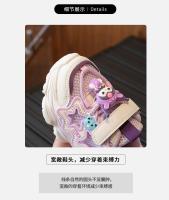 Zapatos Deportivos Casuales Sanrio Kuromi Para Niños Verano Transpirables Con Suela Gruesa Diseño De Dibujos Animados Lindos Para Niñas Y Niños - details 3