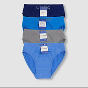 Uomo Channo pack 6 Calzoncillos Slips para niño de Licra. Color Liso y Uniforme - details 0