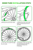 Tubo Interno De Bicicleta Ultraligero 700 X 18-32 Ruta MTB Material TPU Válvula Francesa Longitud 65mm Super Ligero - details 10