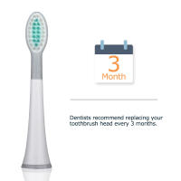 Cabezales De Cepillo De Dientes Mornwell D901/D902 Pack De 4 Piezas Blancas Reemplazo Para Cepillos Eléctricos Mornwell D01/D02 Incluyen Cubiertas - details 4