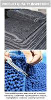 Alfombra De Baño Antideslizante Con Suelo De PVC Pelo Largo Y Grueso Alfombrilla De Baño Tejida Secado Rápido Duradero 0.79 Pulgadas - details 21