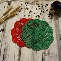 Mantelillo Redondo De 20cm Para Mesa De Navidad Hecho a Mano Con Lámina De Taza De Té Y Café Manteles De Algodón Y Poliéster Estilo Moderno - details 0