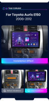 Junsun AI Voice Car Radio Stereo For Toyota Auris E150 2006 2007 2008 2009 2010 2011 2012 Car Auto Radio Built-In Wireless Carplay & Android Auto Automotive Multimedia Touch Screen 360 camera Car Intelligent Systems With GPS Navigation - details 2
