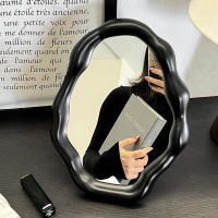 Espejo Compacto de Lujo - Decorativo Vanidad con Base, Estilo Minimalista para Estudiantes y Hogar 1pcs - details 9