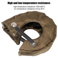 Glasvezel Turbo Hitteschild Turbocharger Cubierta Deken T2 T25 T28 T3 T4 T6 Protección De Alta Temperatura Envoltura De Calor Para Turbina - details 4