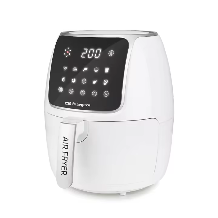 Orbegozo FDR 64 - Freidora de aire, 4 litros, termostato ajustable, temporizador, 10 programar preconfigurados, cubeta extraíble, libre de BPA y PFOA, 1500 W - 1