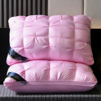 Cojín de soporte de Cuello de calidad de hotel de lujo, hipoálgica, lavable a Máquina, relleno de Fibre de poliéster elegante para un sueño profundo y comodidad(Una almohada) - details 4