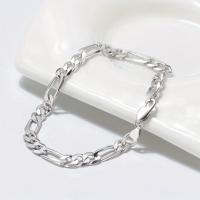 Pulsera FINA de Oro de 18K para hombre y Mujer, brazalete bonito y Noble, abalorio de moda, Cadena de 8mm Y 20cm, joyería, Gift De Fiesta de Boda - details 1