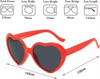 Gafas de Sol Vintage en Forma de Corazón Rosas Mujer - details 1