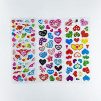Pack De 12 Pegatinas De Corazón 3D Lindo Para Niños Estuche De PVC Con Burbujas DIY Juguete De Incentivo Para Niños - details 4