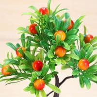 Planta Artificial De Bonsái De Frutas Con Naranja Manzana Limón Decoración Para El Hogar Y Sala De Estar Arbolado Falso De Tamaño Pequeño - details 23