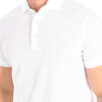 Café Coton-Polo manga corta y cuello de solapa WHITE para Hombre