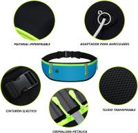 Riñonera Running para Hombre y Mujer, Riñonera Deportiva, Cinturón Elástico y Ajustable en Todas Las Cintas. - details 4