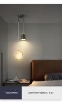 Lámpara Colgante LED Moderna Para Habitación Estilo Estelar Luna Y Estrella Iluminación Pendente Para Dormitorio Decoración De La Cama - details 6